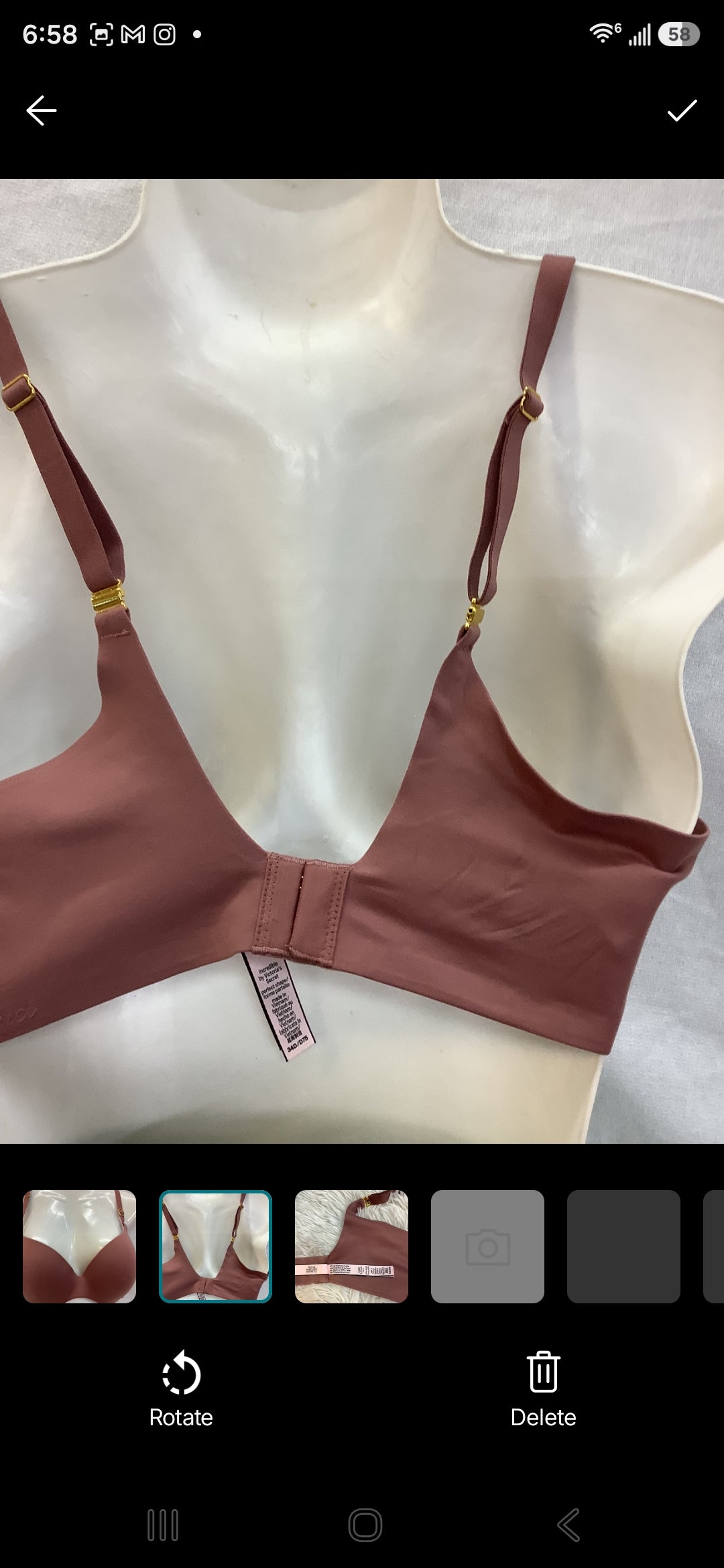 Victoria secret brown Bar 34D