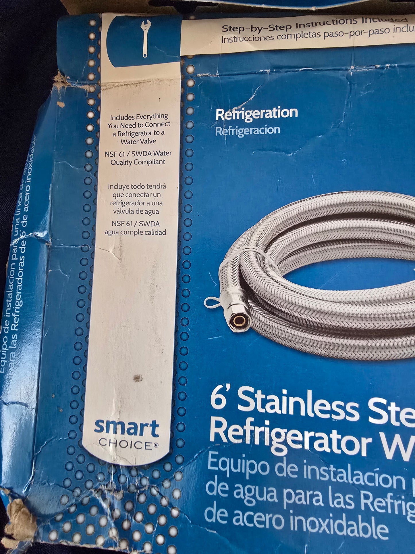 Smart Choice 6 Ft Stainless Steel Refrigerator Waterline Installation Kit – Complete