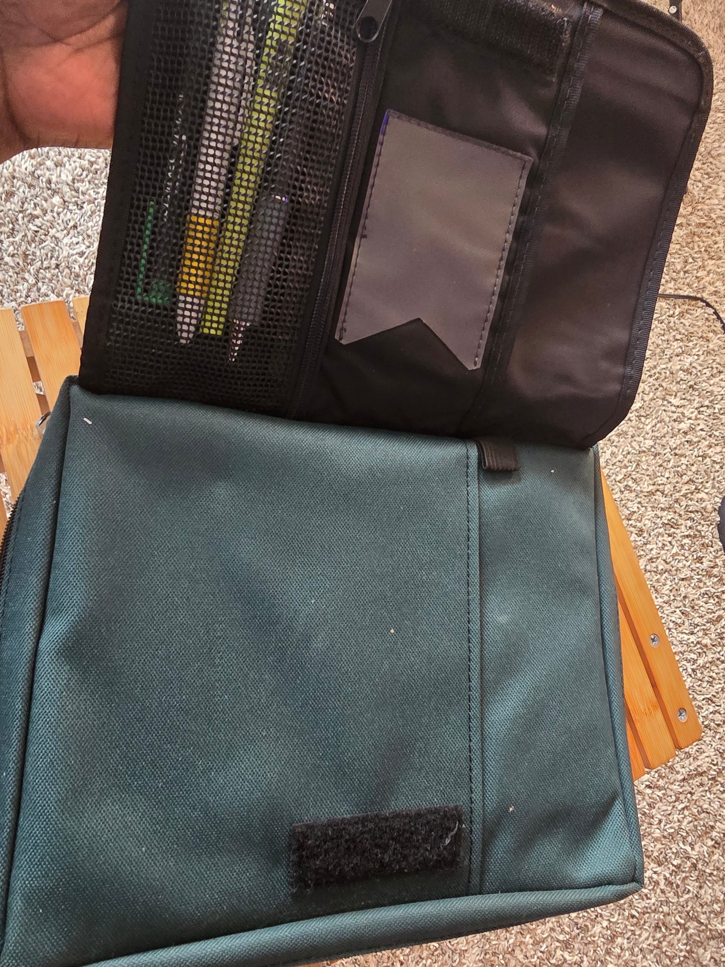 KJV & Amplified Parallel Holy Bible with Green Floral Bible Case + 4 Ribbon Bookmarks