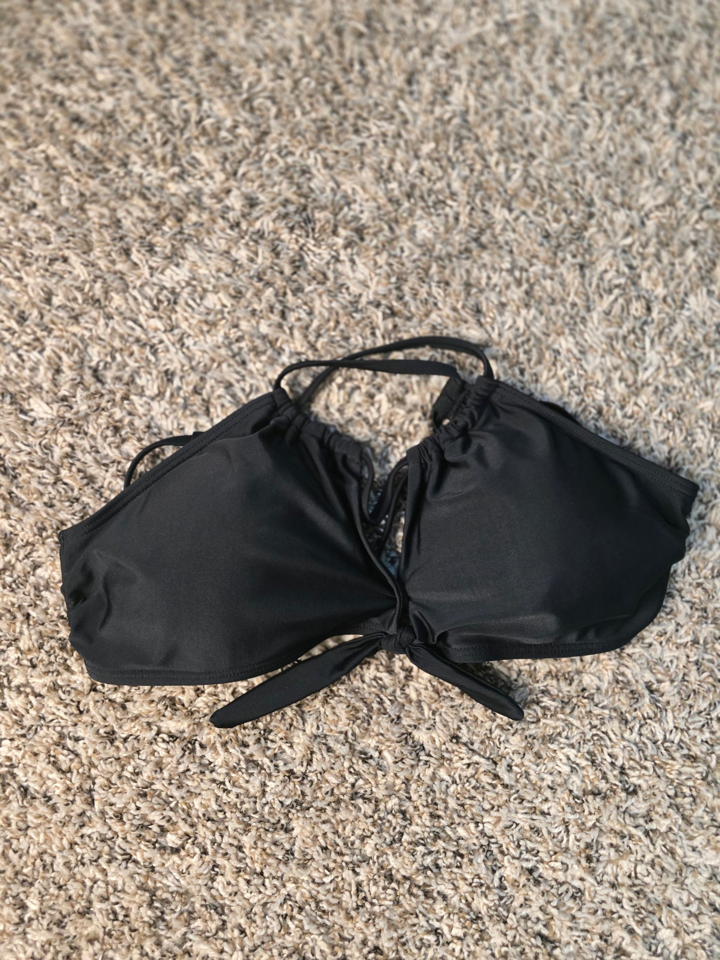 🖤 Black Halter Bikini / Swim Top – Sexy & Versatile