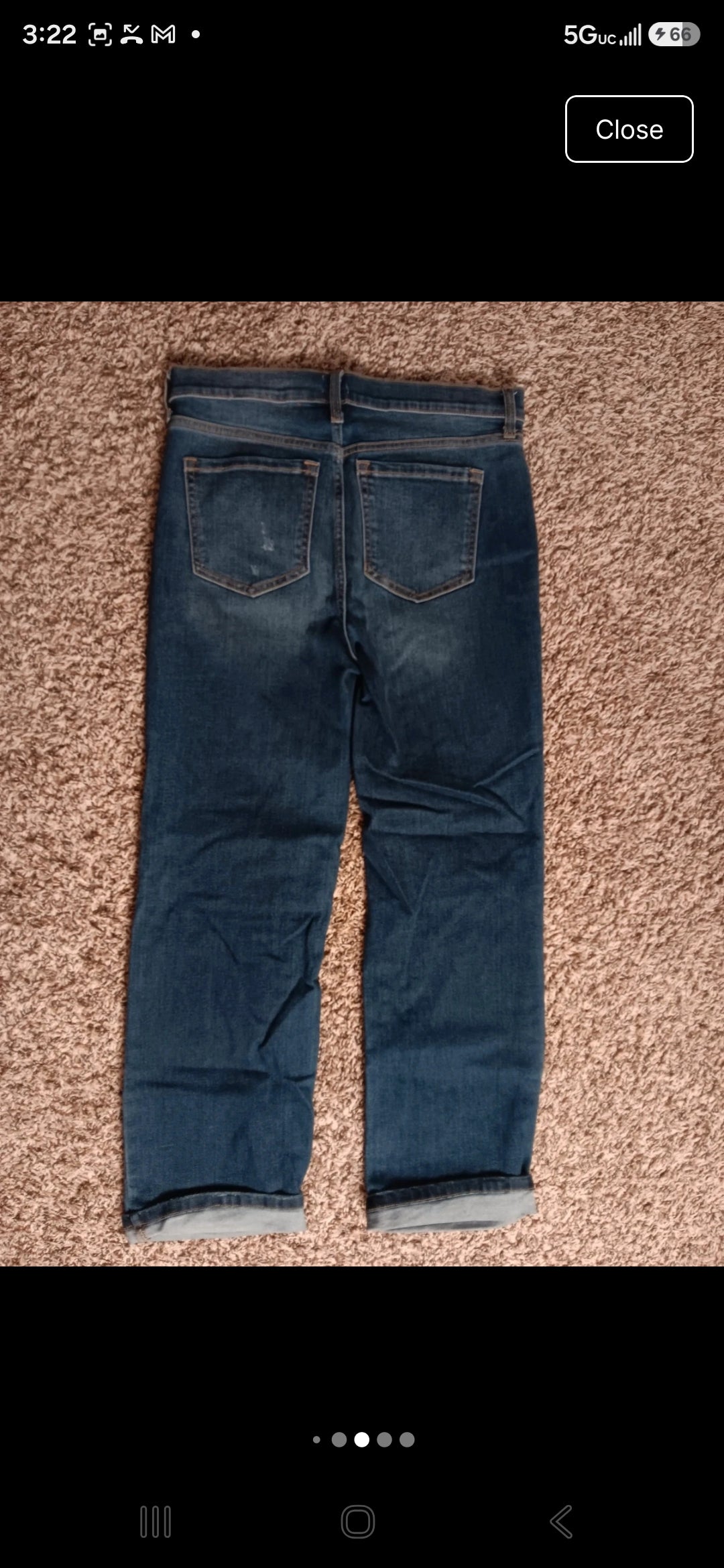 Sneak Peek Women’s Distressed Boyfriend Jeans – Size 13/29