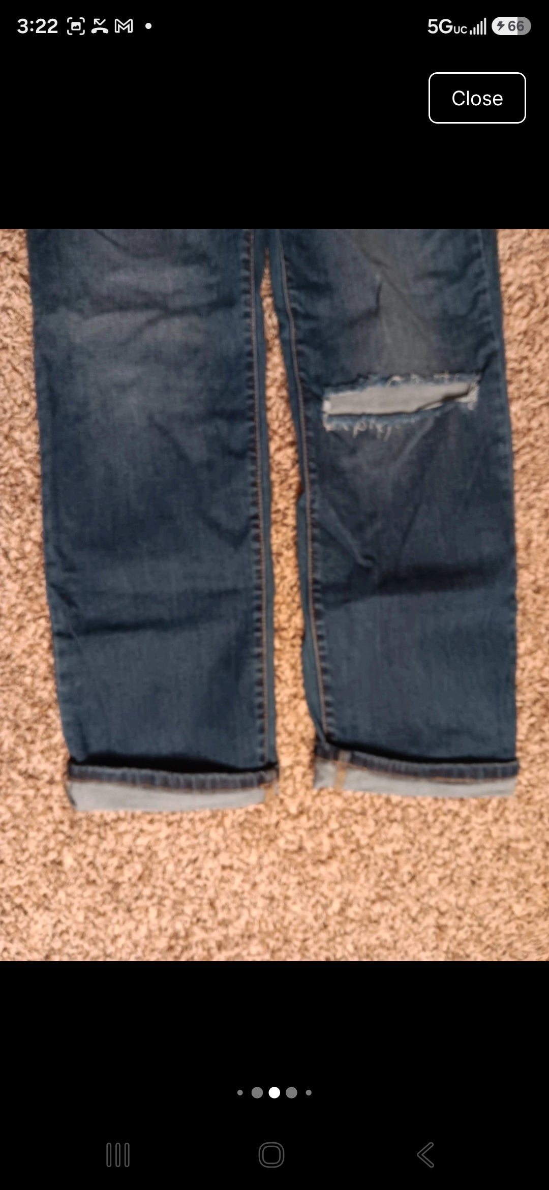 Sneak Peek Women’s Distressed Boyfriend Jeans – Size 13/29