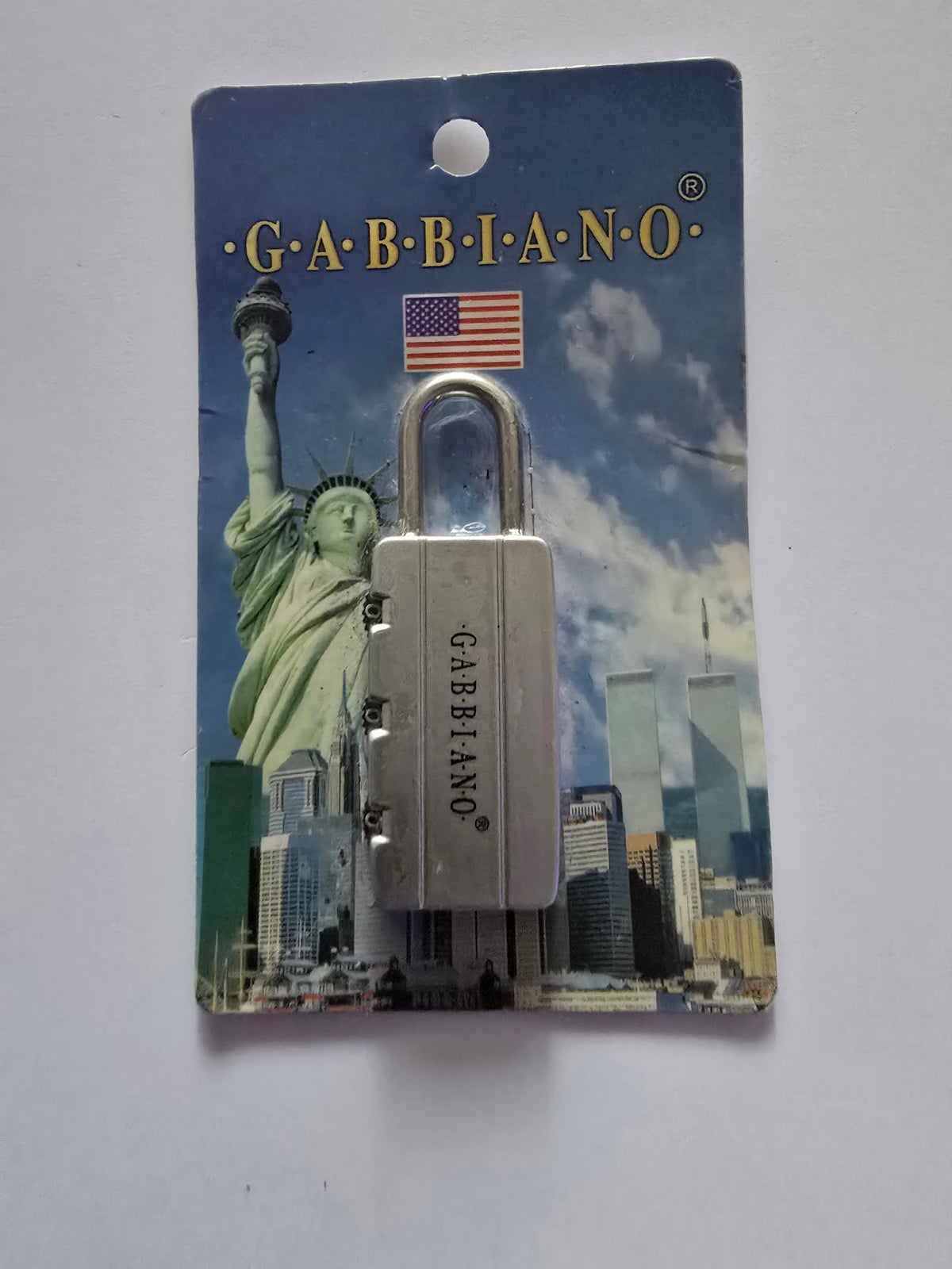 Gabbiano 3-Digit Resettable Combination Padlock – Silver