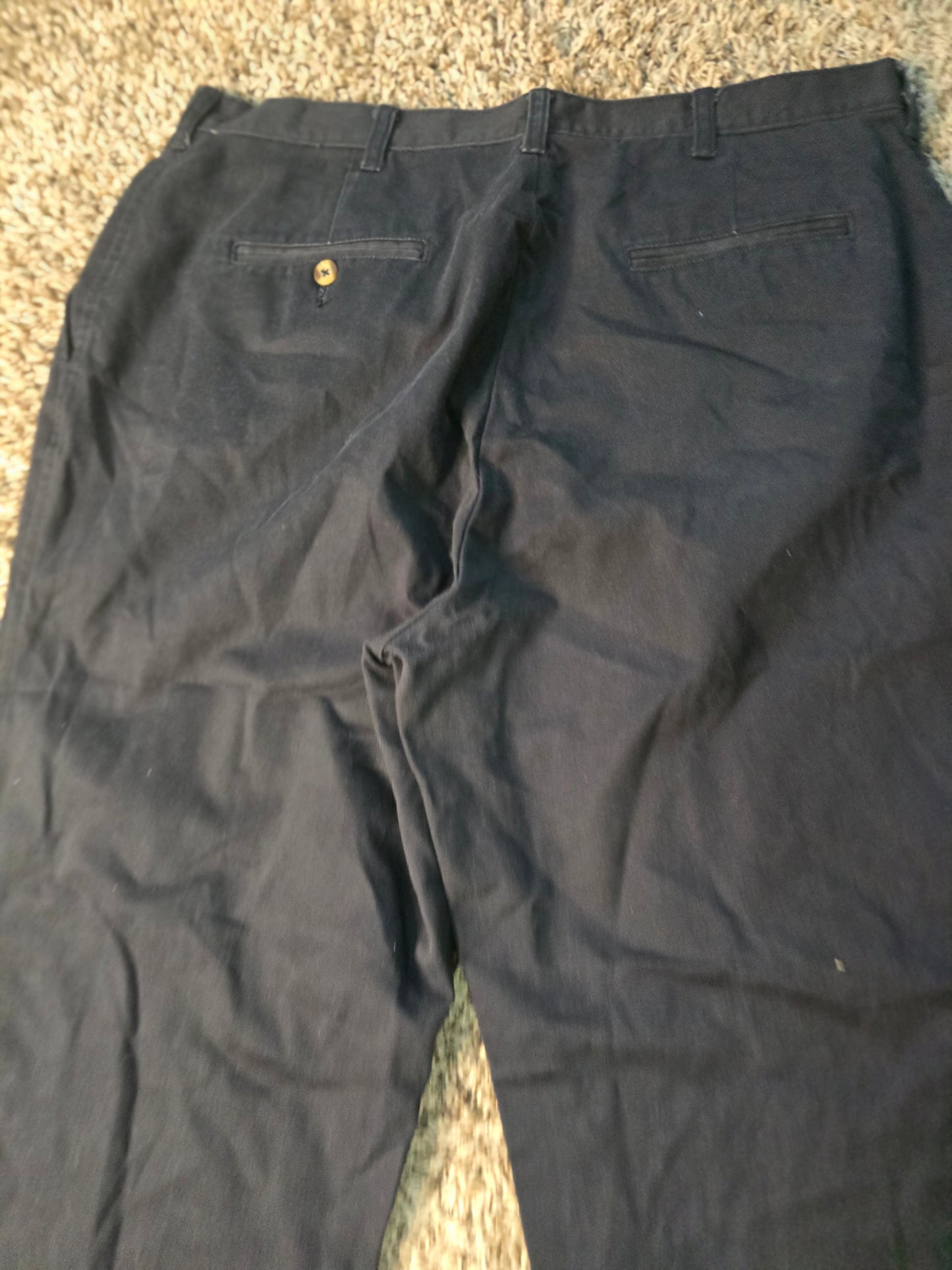 Men’s Blue Pleated Dress Pants – Size 38x32