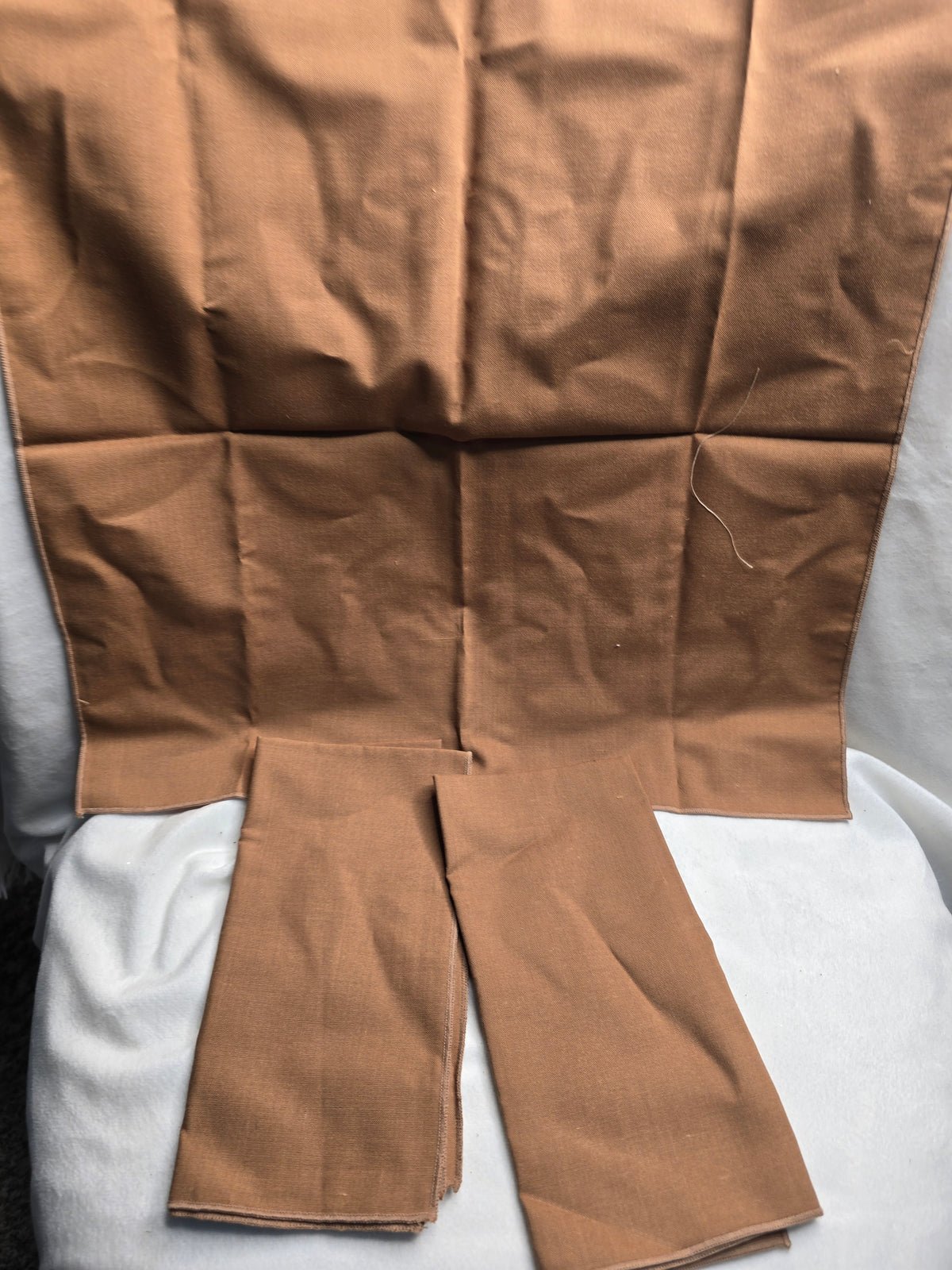 Set of 3 brown napkins