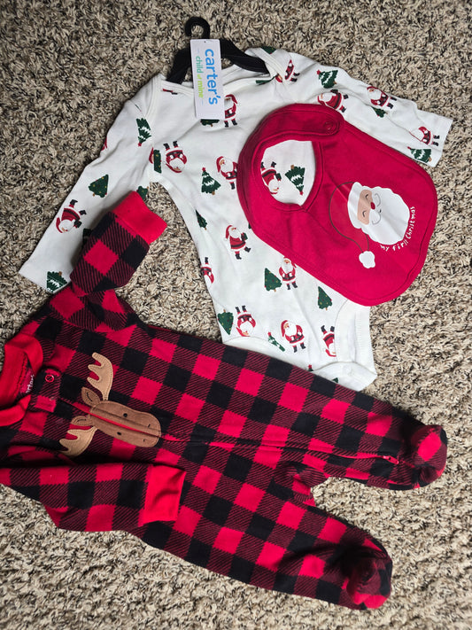Set of 2 Christmas baby suits 3-6M