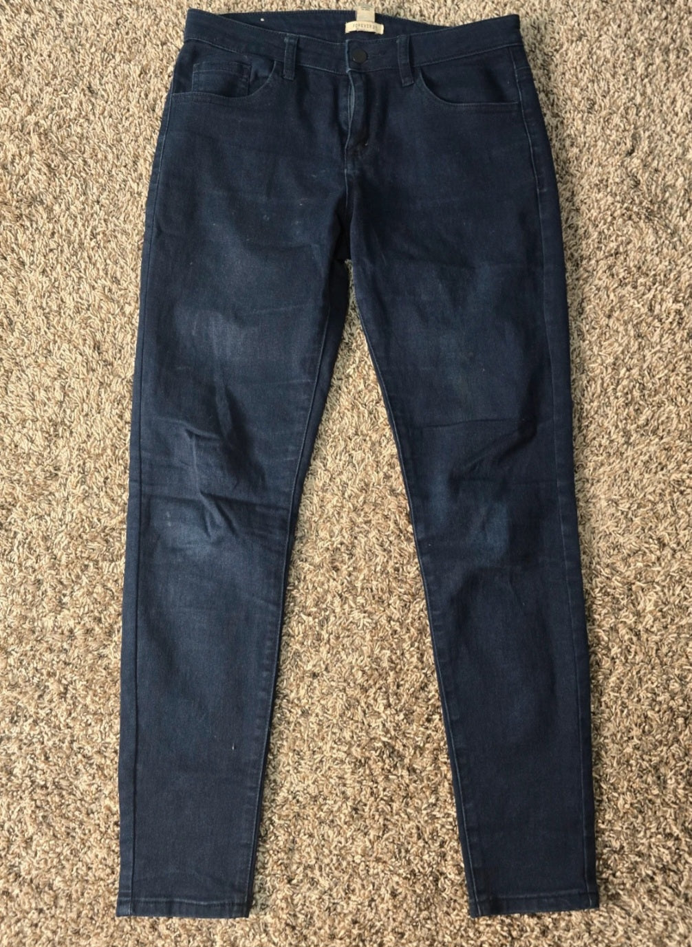 Forever 21 Women’s Dark Wash Skinny Jeans – Size 28