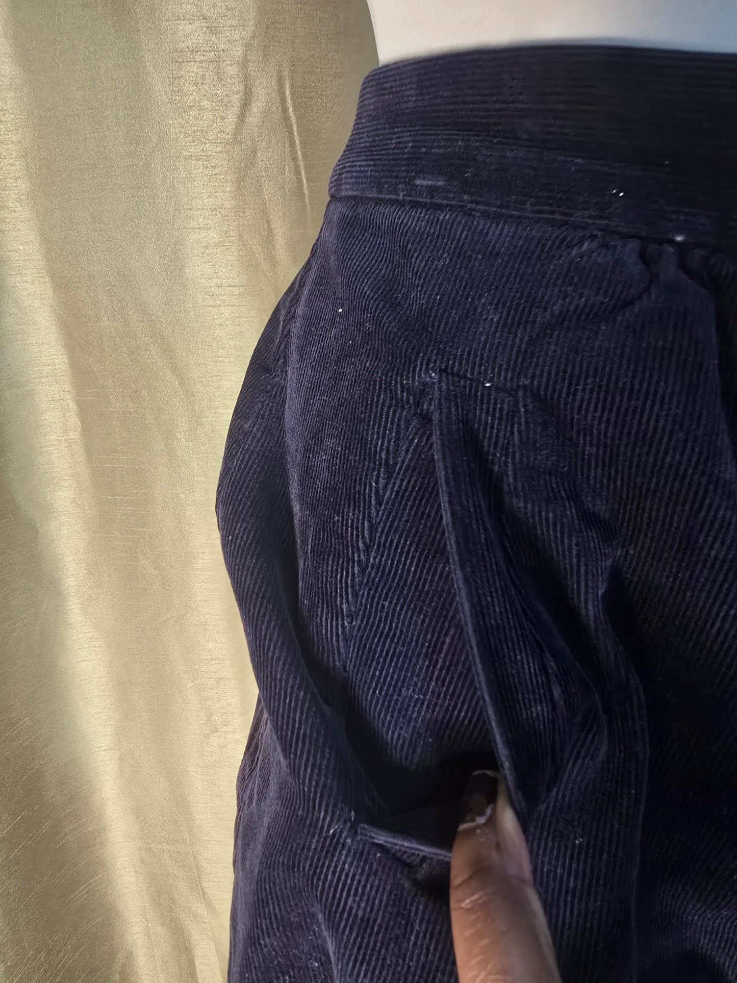 J.Crew Navy Corduroy Mini Skirt