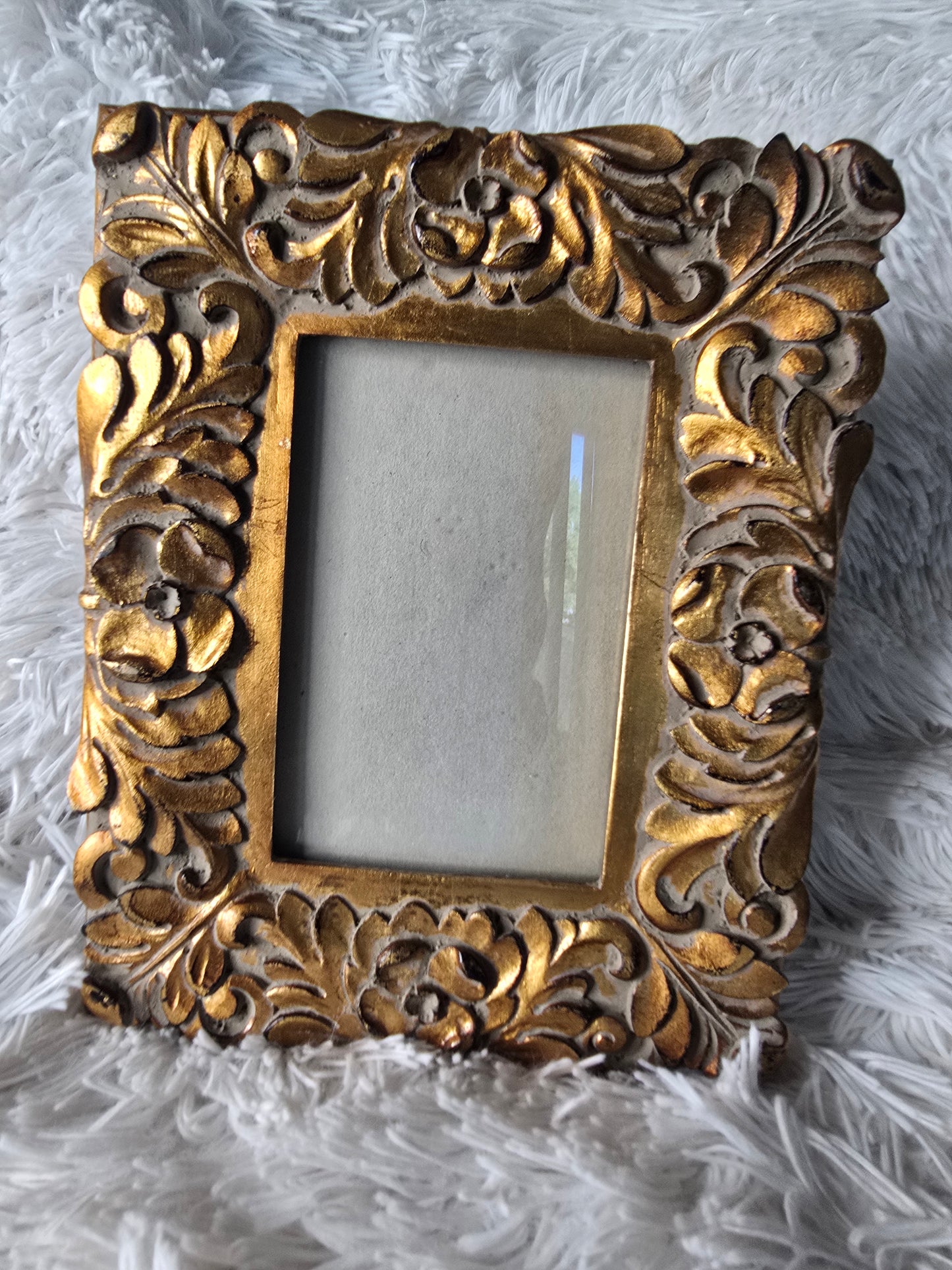 Vintage Ornate Gold Floral Picture Frame