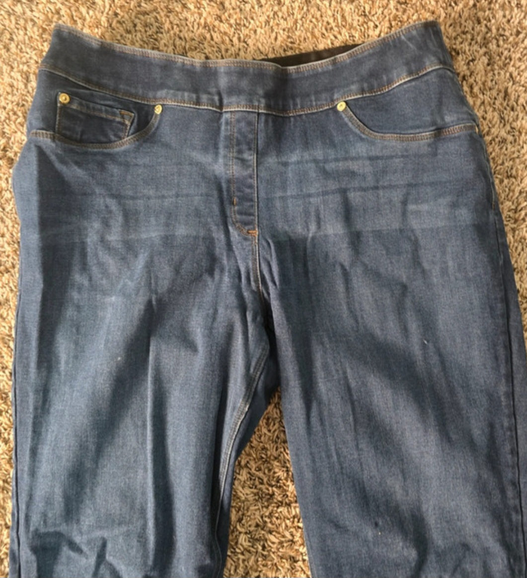 Women’s Dark Wash Pull-On Denim Jeggings