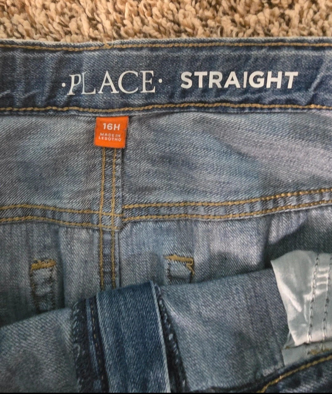 The Children’s Place Boys Straight Leg Denim Jeans – Size 16H