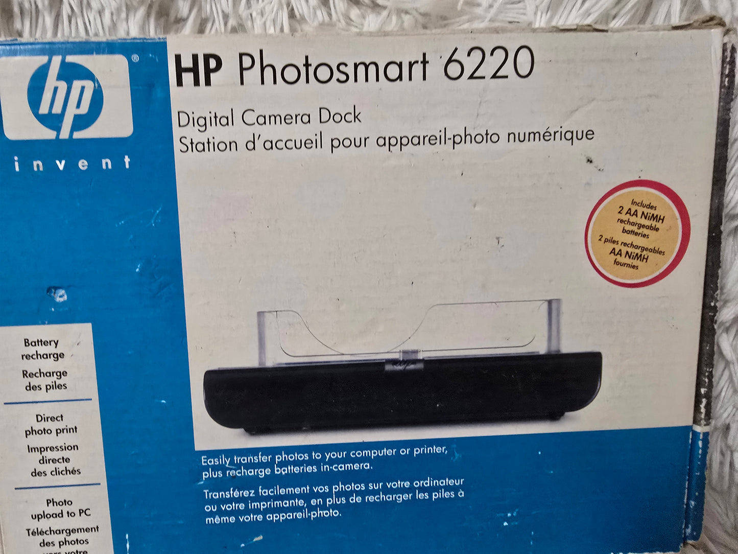 HP Photosmart 6220 Digital Camera Dock Station – Complete in Original Box