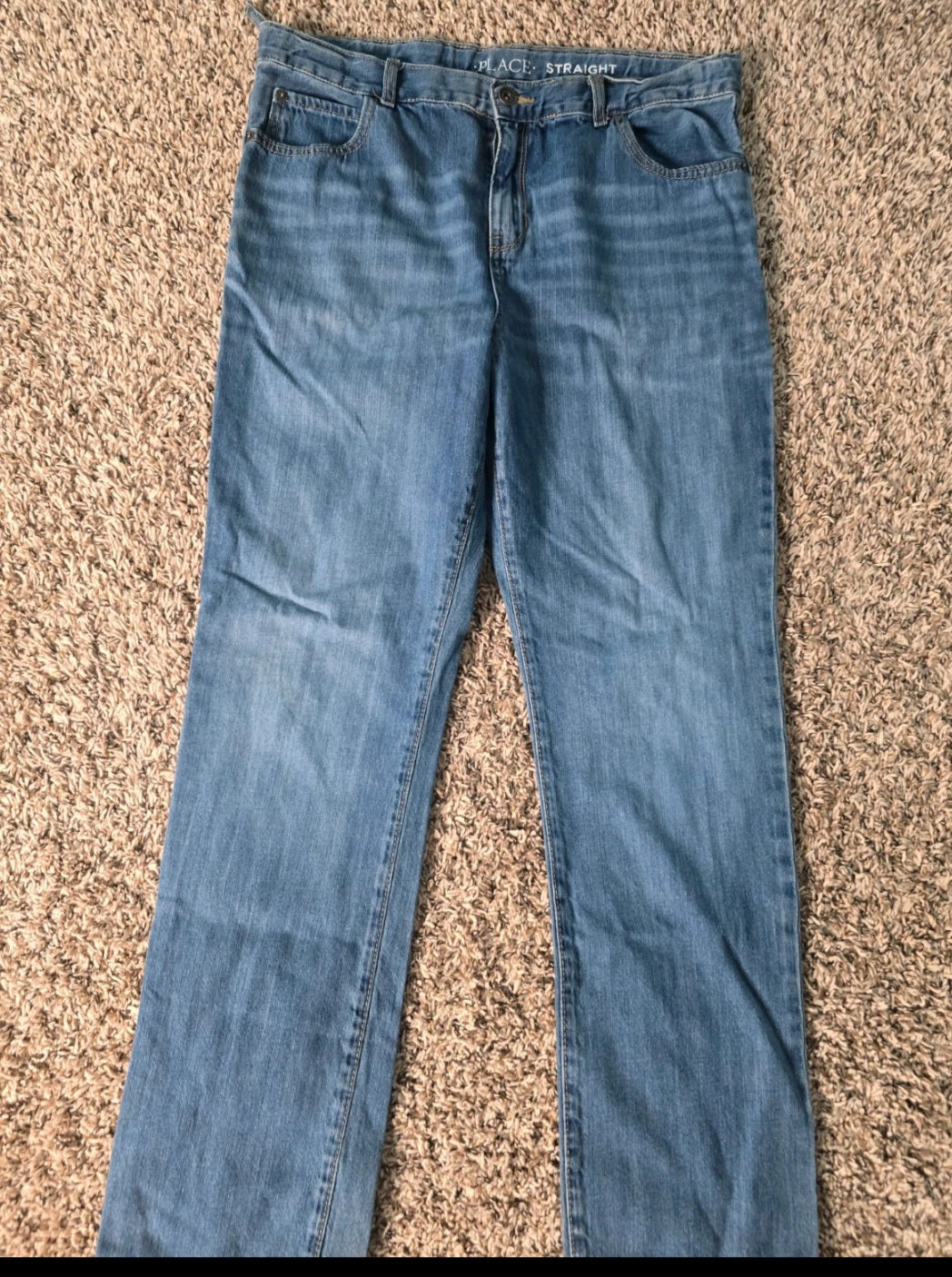 The Children’s Place Boys Straight Leg Denim Jeans – Size 16H