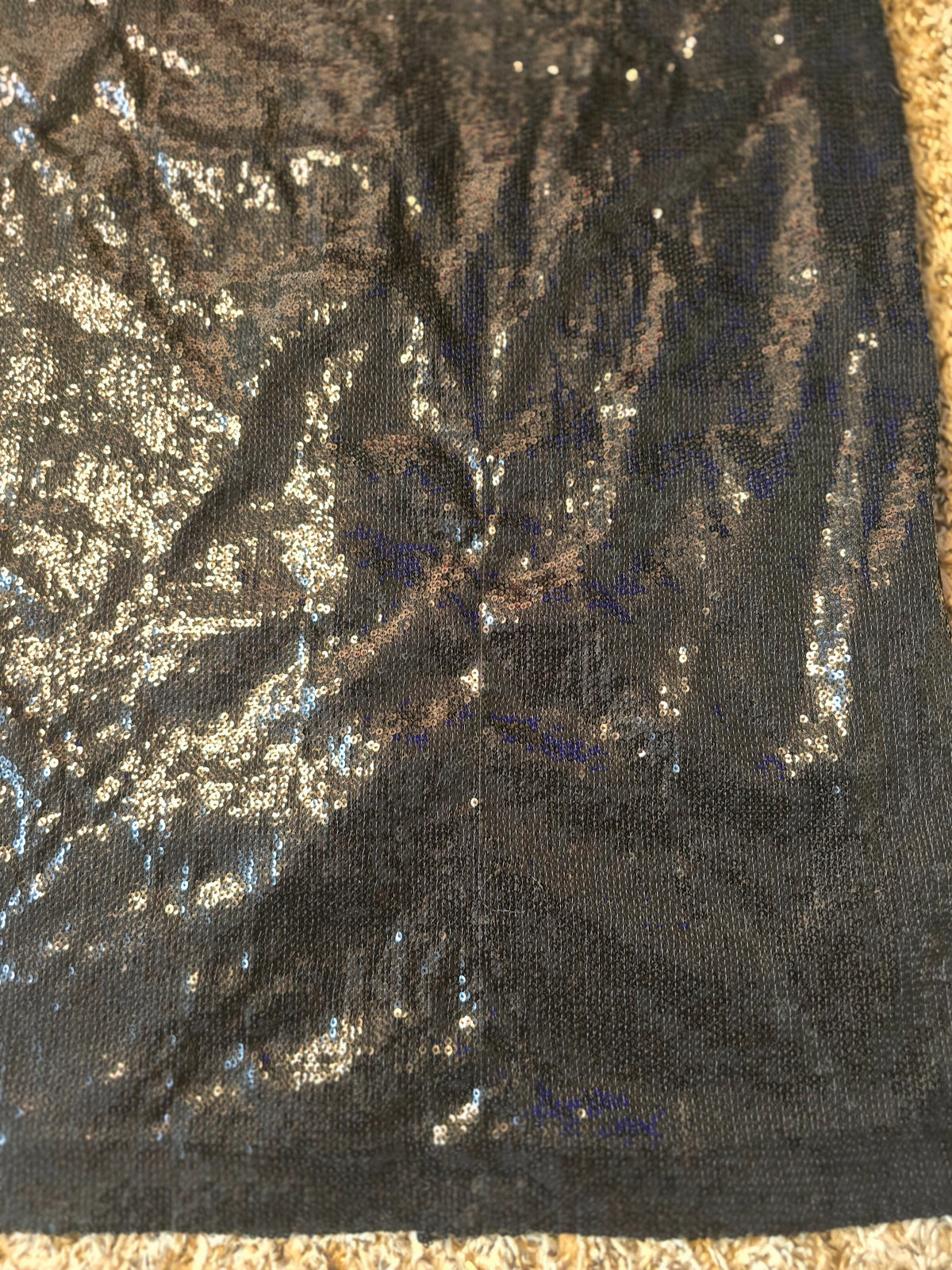 Calvin Klein Women’s Black Sequin knee high Skirt Sparkle Party Cocktail Evening