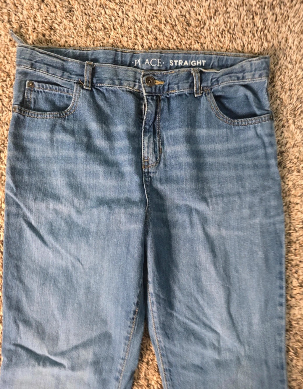 The Children’s Place Boys Straight Leg Denim Jeans – Size 16H