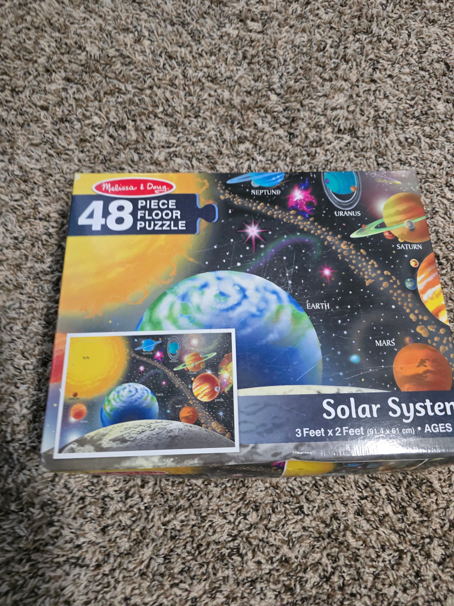 Melissa & Doug Solar System 48-Piece Floor Puzzle – 3' x 2'