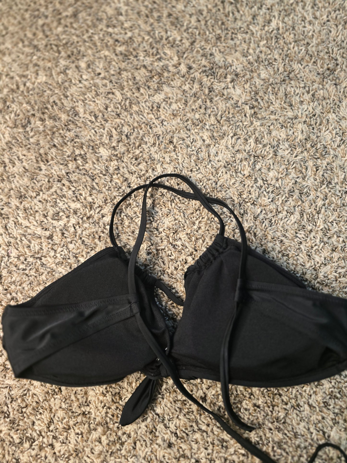 🖤 Black Halter Bikini / Swim Top – Sexy & Versatile