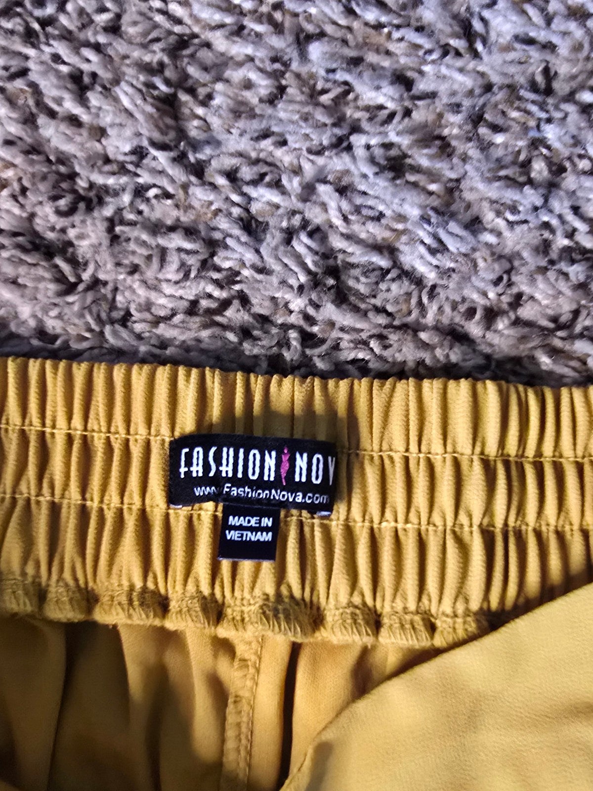 Fashion Nova Mustard Yellow Wide Leg Palazzo Pants Women's Medium Flowy High Waist