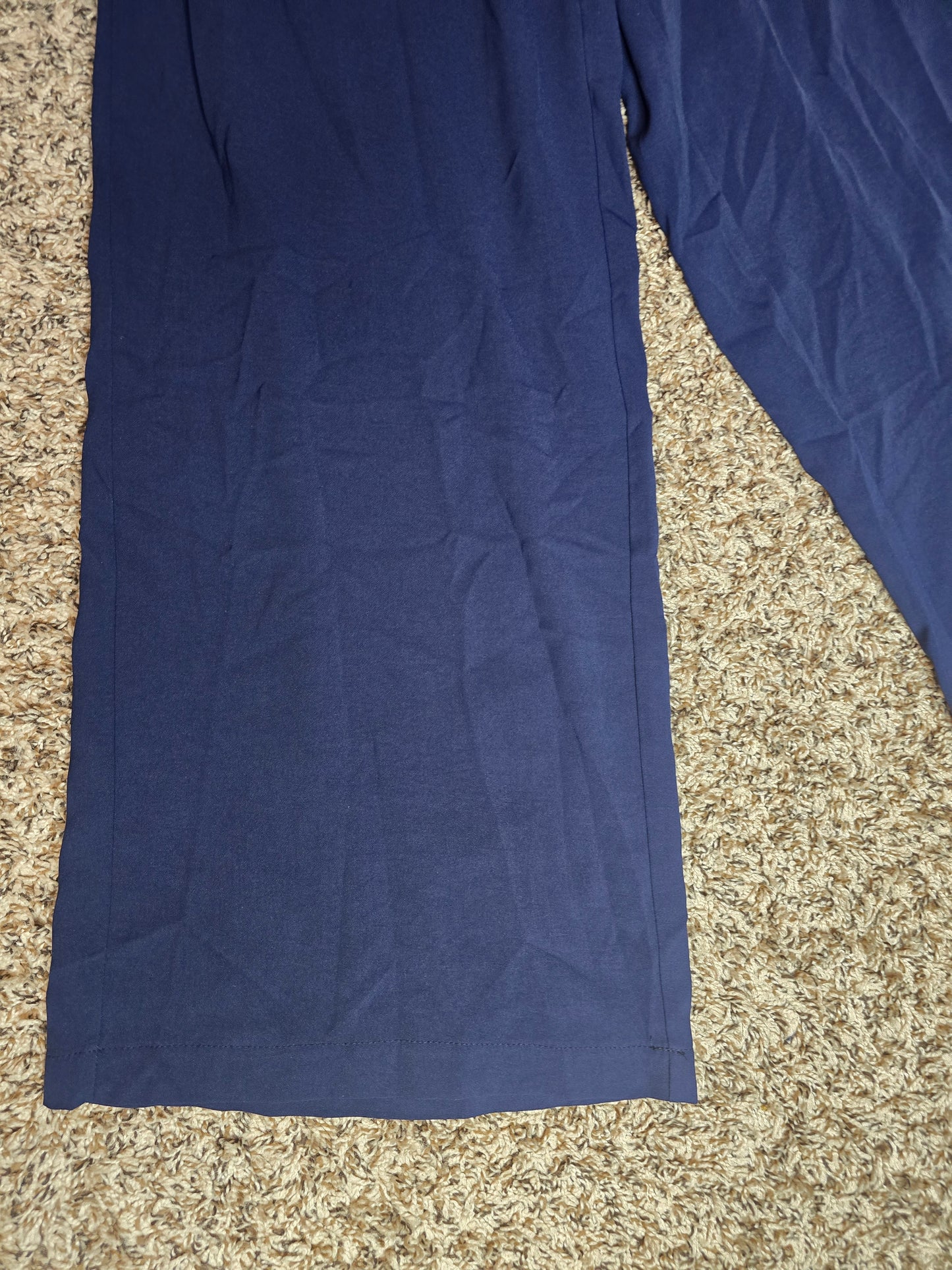 SHEIN Navy Blue Wide-Leg Pants – Women's Size Large